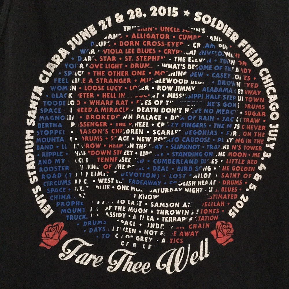 🐻 💀 Grateful Dead 50th Tank/Sleeveless Tee - Size Small